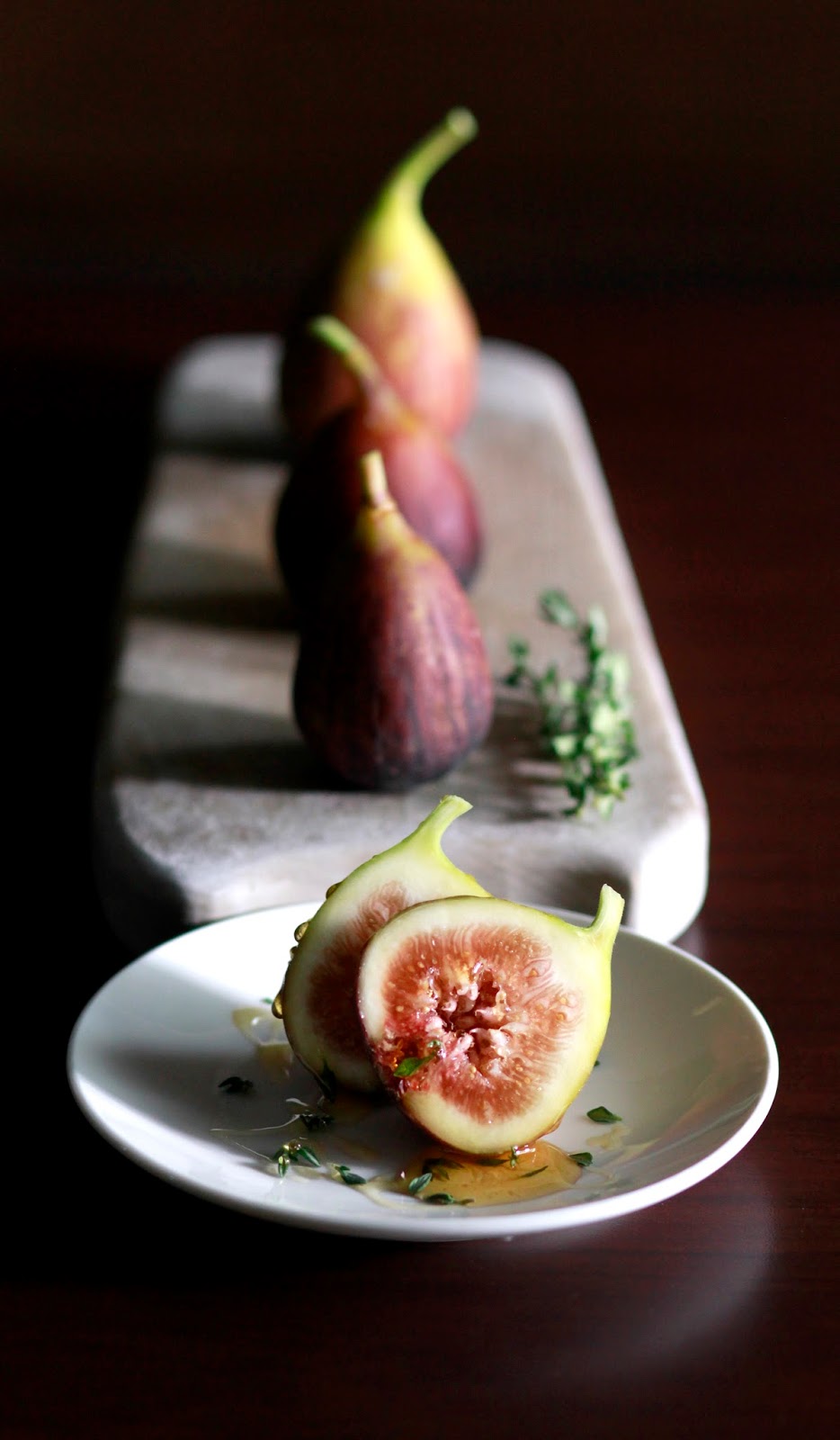 In Cookie Haven Fresh Figs with Thyme Infused Honey