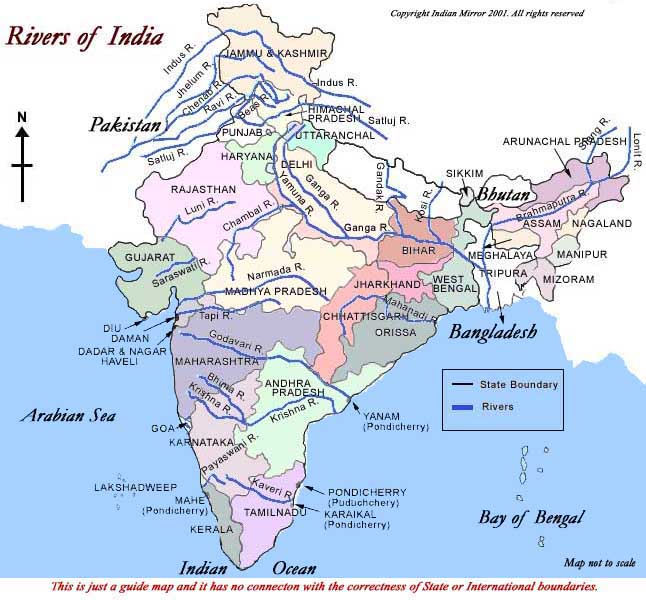 River System in India Geography Study Notes
