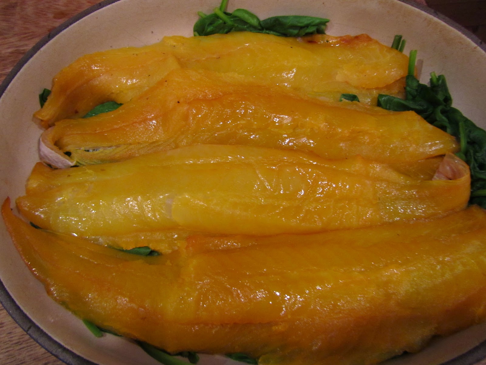 Quick Smoked Haddock and Spinach Gratin