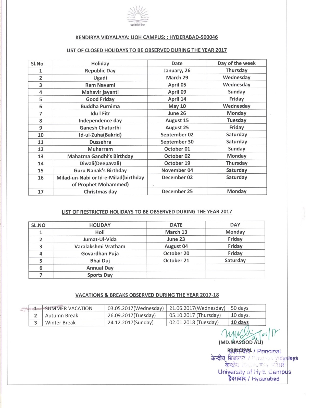 Kendriya vidyalaya recruitment picture