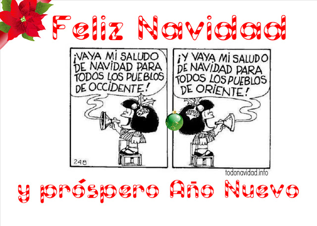 Humor Navidad Mafalda, tiras cómicas