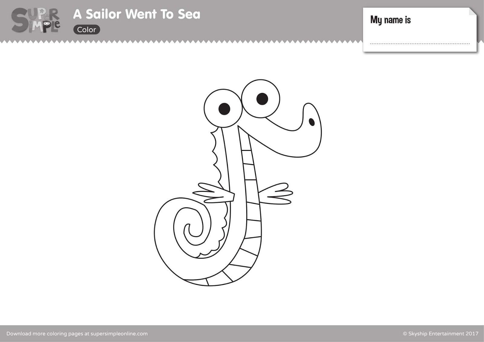 English Time!: A sailor went to sea!