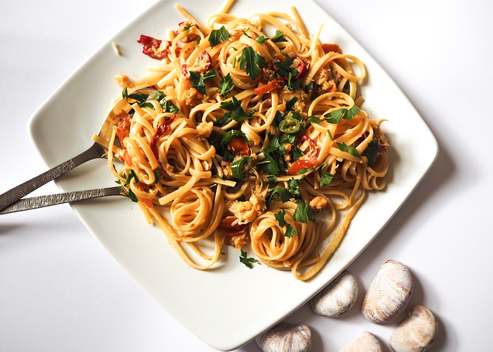 Chill Crab Linguine | LONDON MUMMA