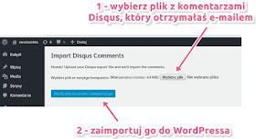 Jak zaimportować komentarze z Disqus do WordPressa (eksport i import)