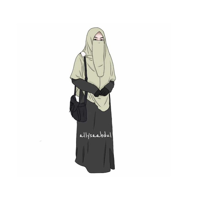 36 Gambar Kartun Wanita Berhijab Syari - Galeri Lukisan