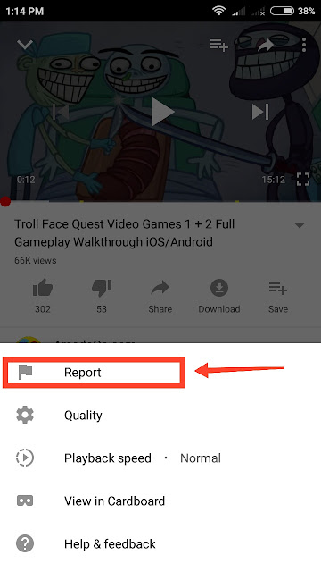 Cara Lapor Video Youtube Bermasalah Dari Hp/Handphone