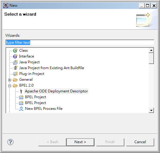 a cai 雜記: Create BPEL process with Eclipse BPEL designer and Apache ODE