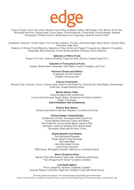 SuMMeR LoVes To Eat! Singapore Food Blog: List of Hotels Christmas Eve Dinner Buffet Prices