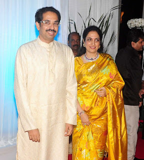Raj Thakery with wife Photos: Esha Deol's Marriage Reception 