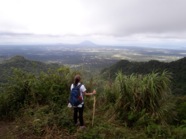 Admiring the scene from the Summit of Mt. Manabu