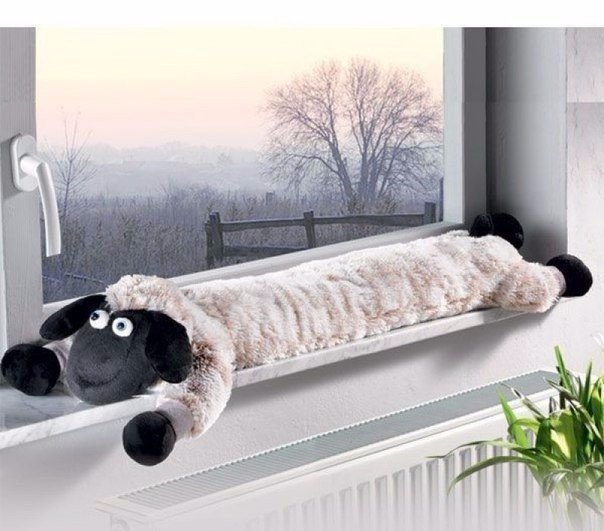 Подушка - зверушка под двери и окна от сквозняков