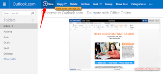 Cara mengirim email di hotmail (Outlook) terbaru