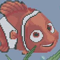 Small Nemo cross-stitch pattern preview. Free cross-stitch patterns