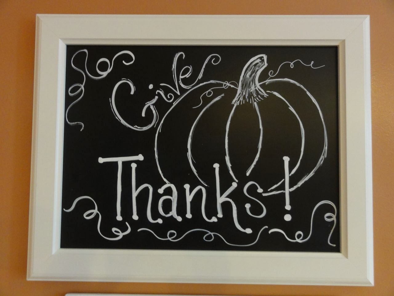 Time For Crafts Thanksgiving Chalkboard