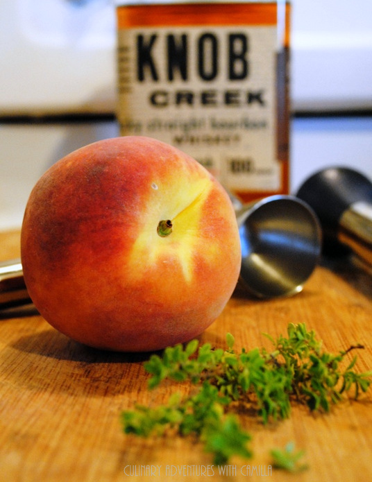 Grilled Peach Whiskey Smash + What Makes a Marriage FoodieReads