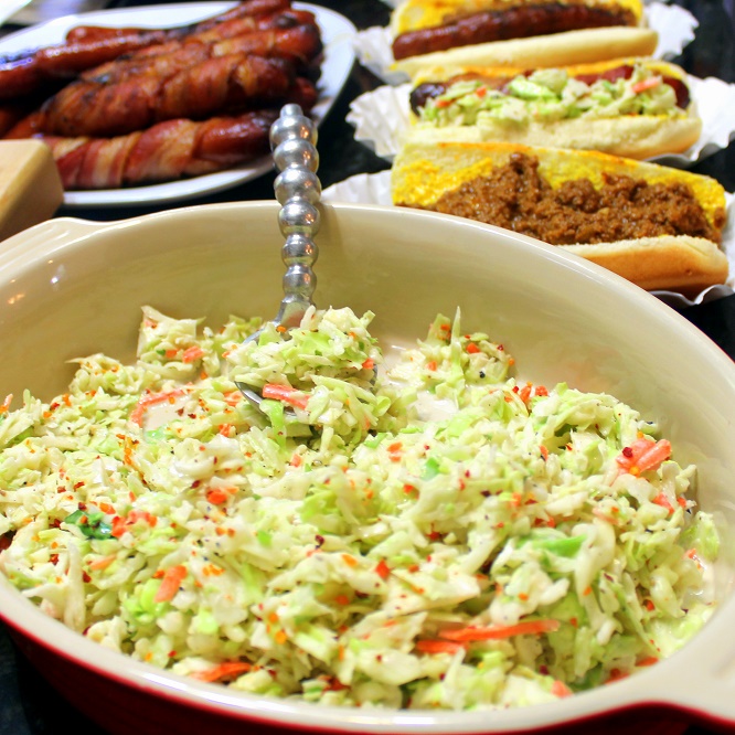 52 Ways to Cook Cajun Buttermilk COLESLAW for Chili/Slaw Dogs 13