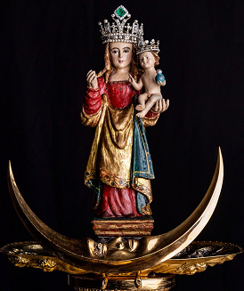 Virgen la DE LOS REMEDIOS Primera Imagen llegada a México (1519) Fiesta 14 de Febrero