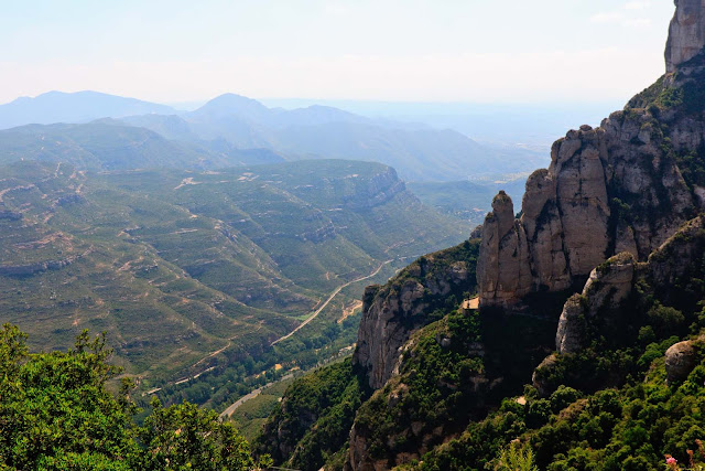 Kuva Montsarretin vuorelta Espanjassa