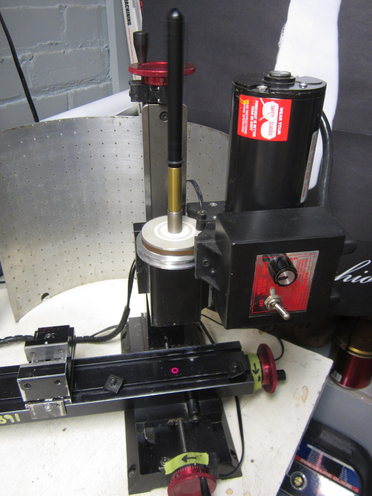 MI Shop Tools Inventions Sherline Mill Laser Center Finder 1