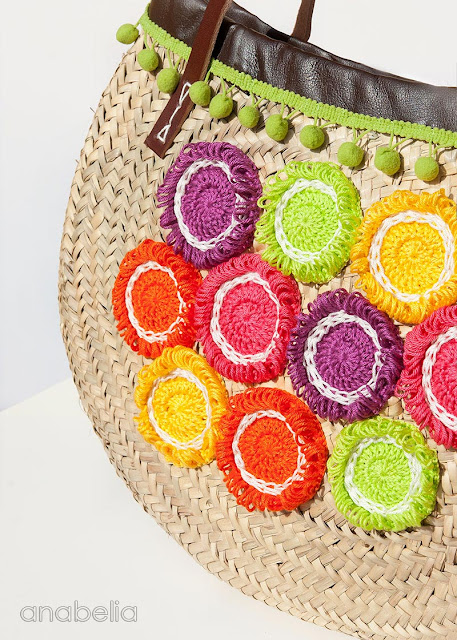 Tropical Fruits summer bag by Anabelia Craft Design
