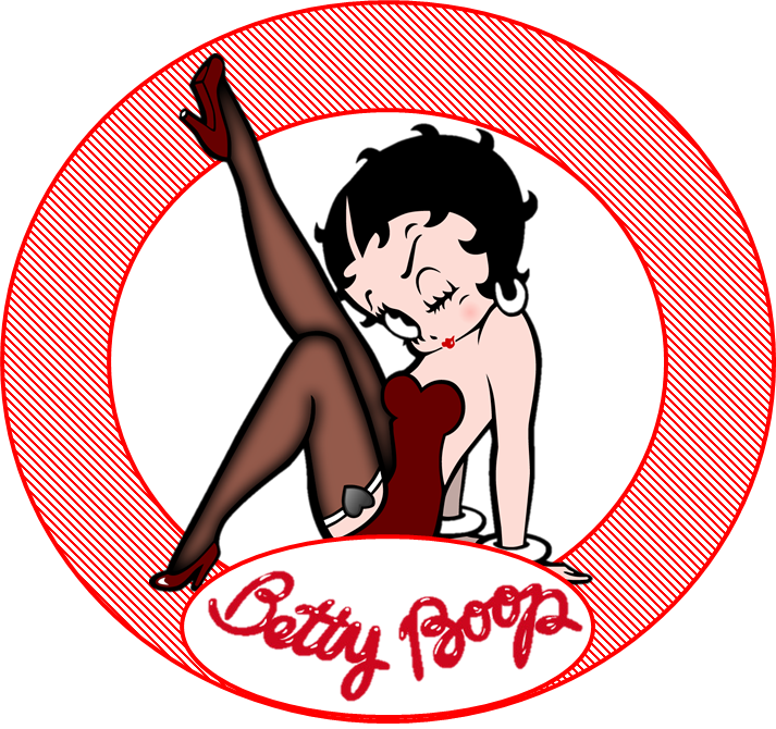 Toppers o Etiquetas de Betty Boop para imprimir gratis.