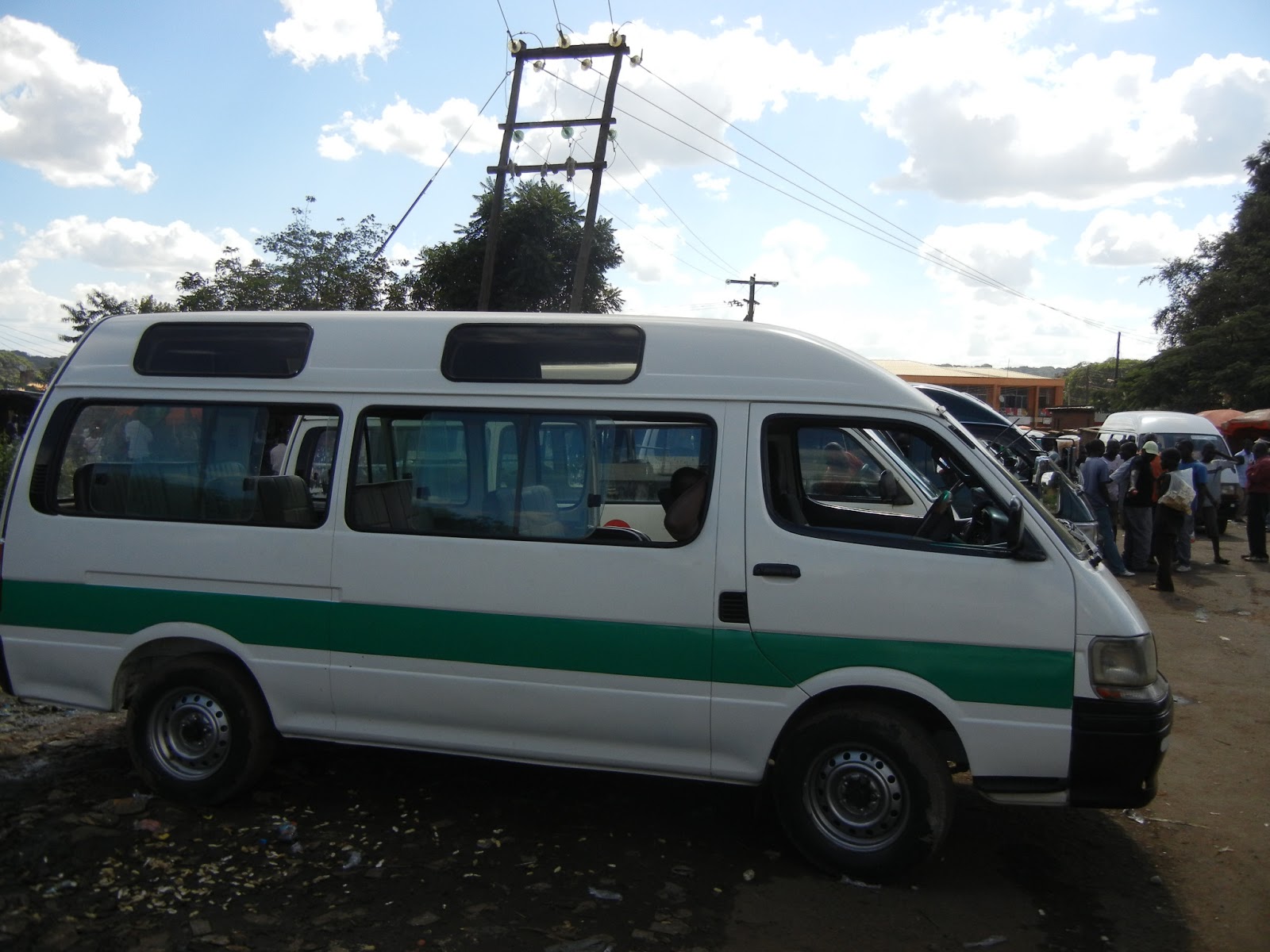 Leo in Malawi March 29 Bus station in Lilongwe