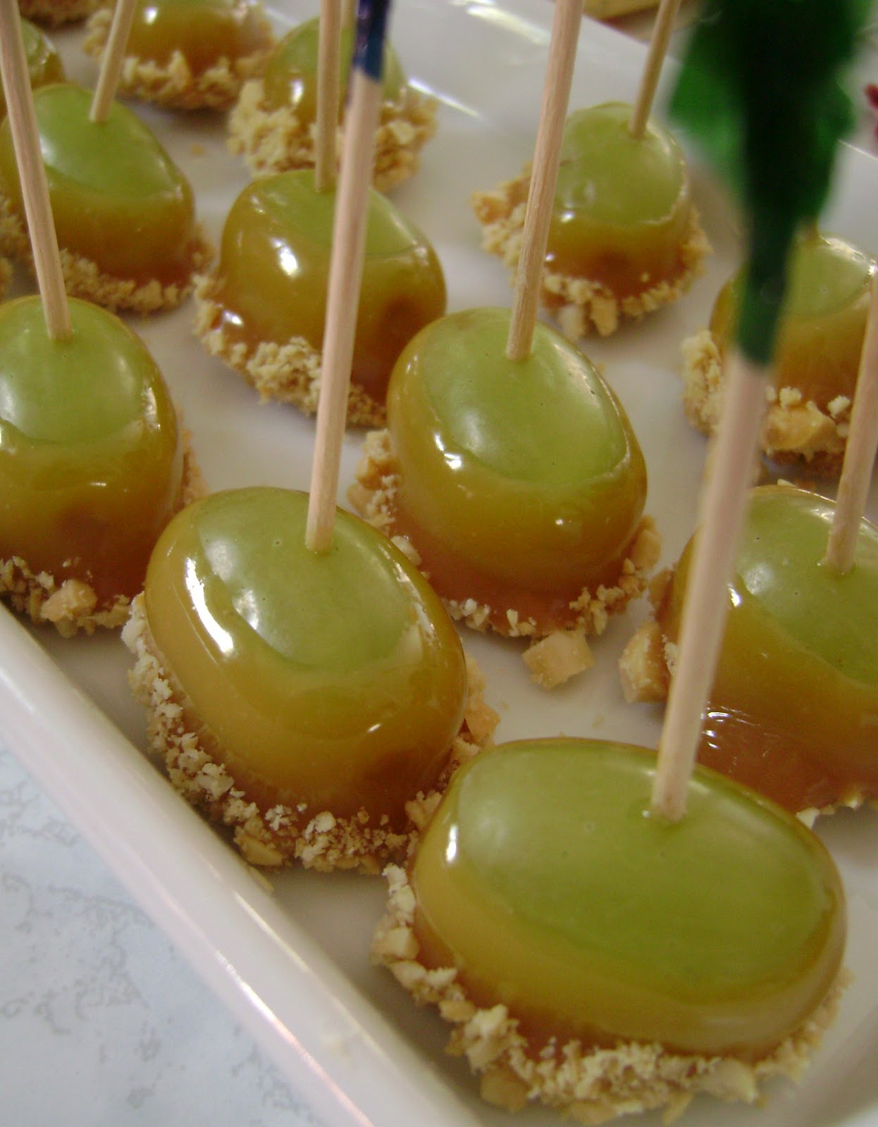 I Love 2 Cook Crunchy Green Grapes With Caramel