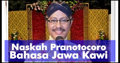 Contoh Naskah Pranotocoro Bahasa Jawa Kawi Manten Muda Mudi Condrowangsan