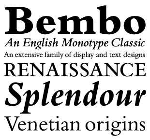 bembo typeface bembo typeface
