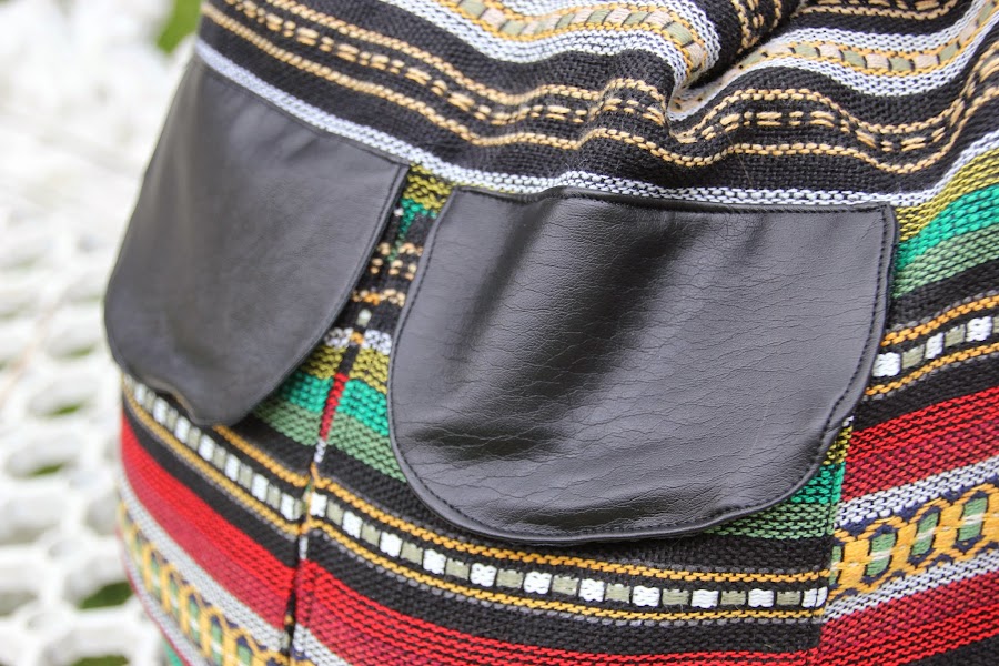 DIY Cómo hacer un bolso Mochila tipo étnico. Blog de costura y blog diy.