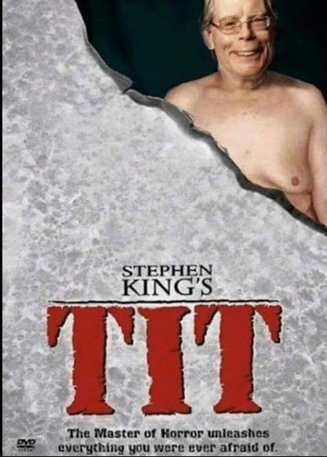 Funny Stephen King's Tit Movie Meme Poster Picture
