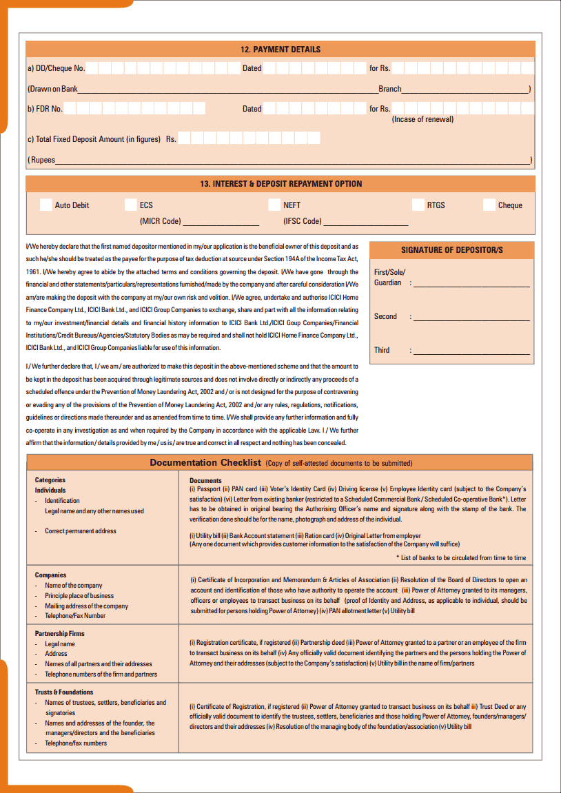 Icici fixed deposit rates