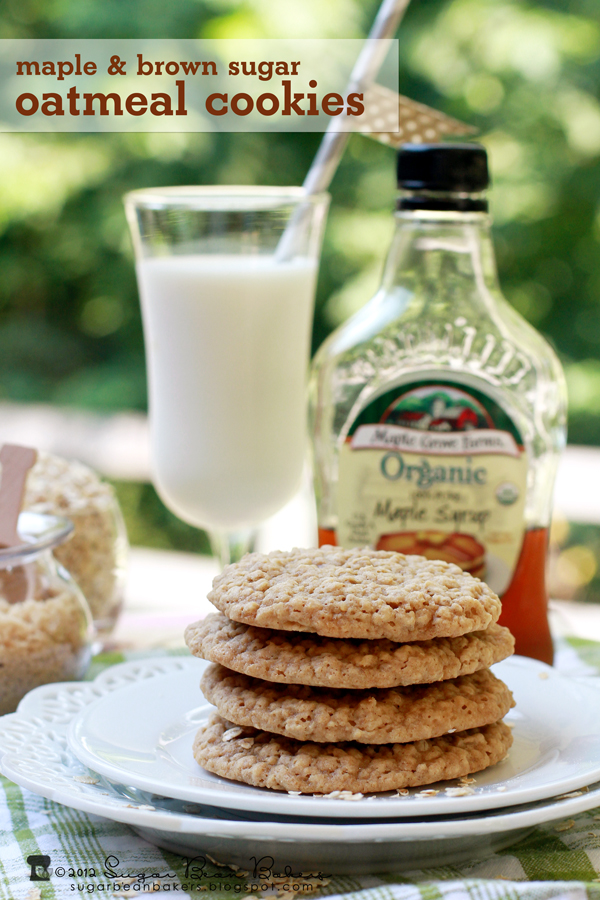 Sugar Bean Bakers {Maple & Brown Sugar Oatmeal Cookies}