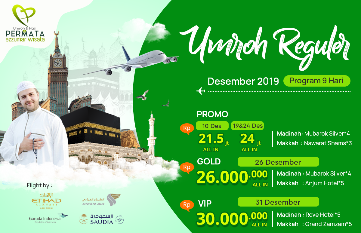 Promo Paket Umroh Biaya Murah Jadwal Bulan Desember 2019 Akhir Tahun