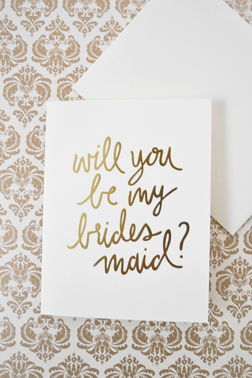 will you be my bridesmaid card