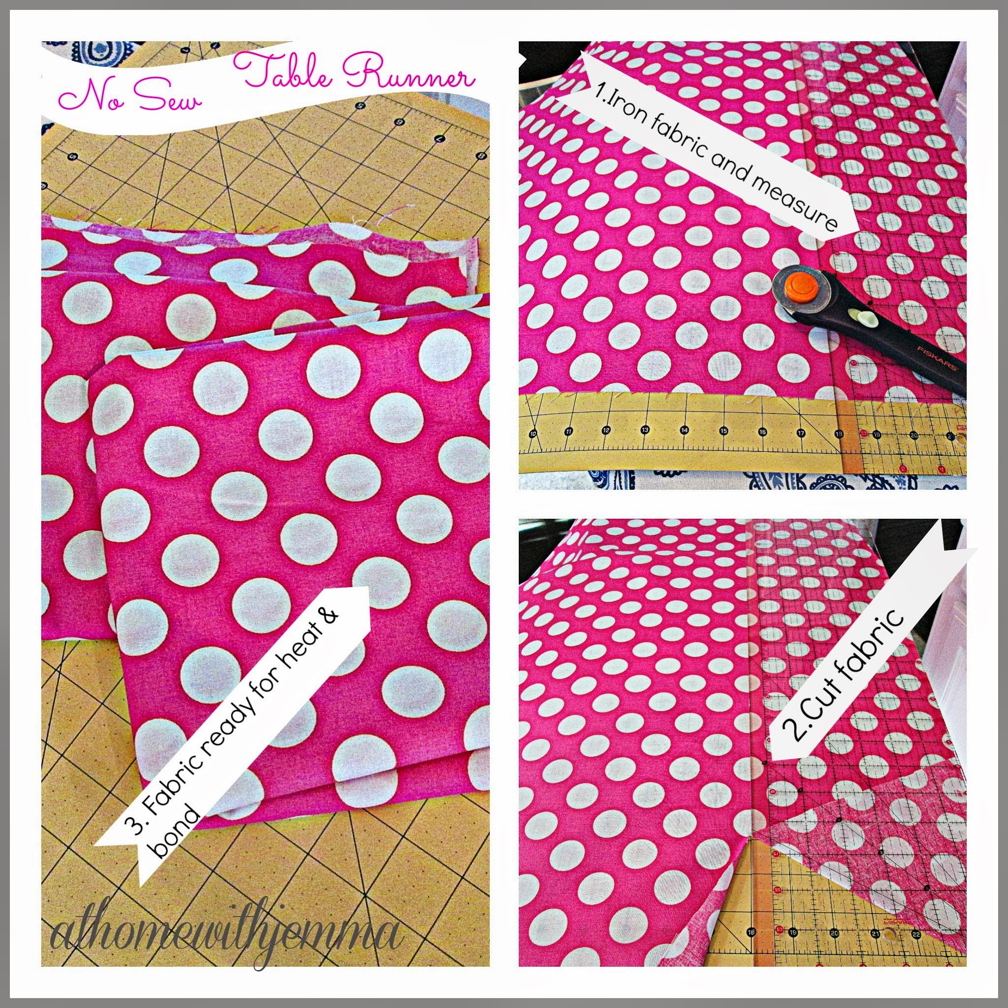 DIY No Sew Table Runner At Home with Jemma