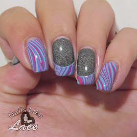 NailsLikeLace: Candy-Colored Water Marble Tips: Recycle Mani Monday