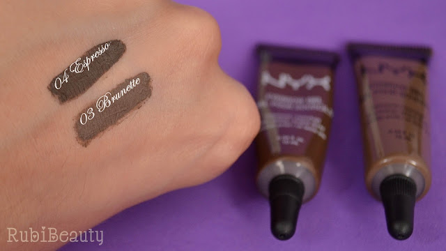 review opinion reseña gel cejas nyx eyebrow gel swatches brunette espresso