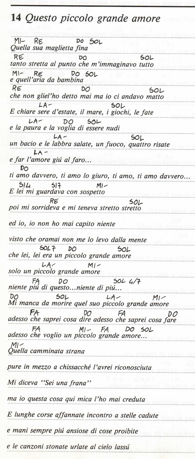 BODI SONČEK 14 PICCOLO GRANDE AMORE (Claudio Baglioni)