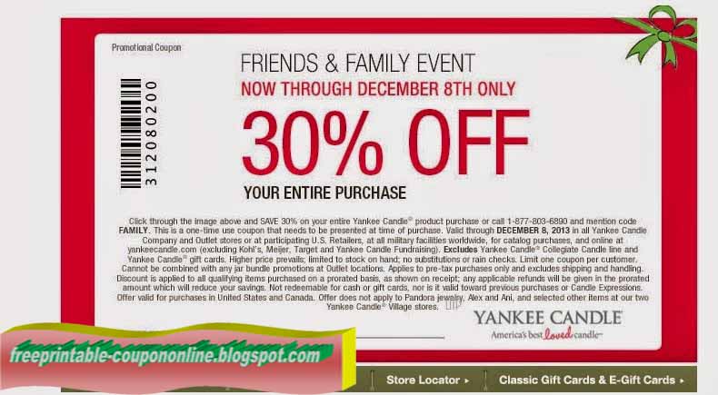 Printable Coupons 2018: Yankee Candle Coupons
