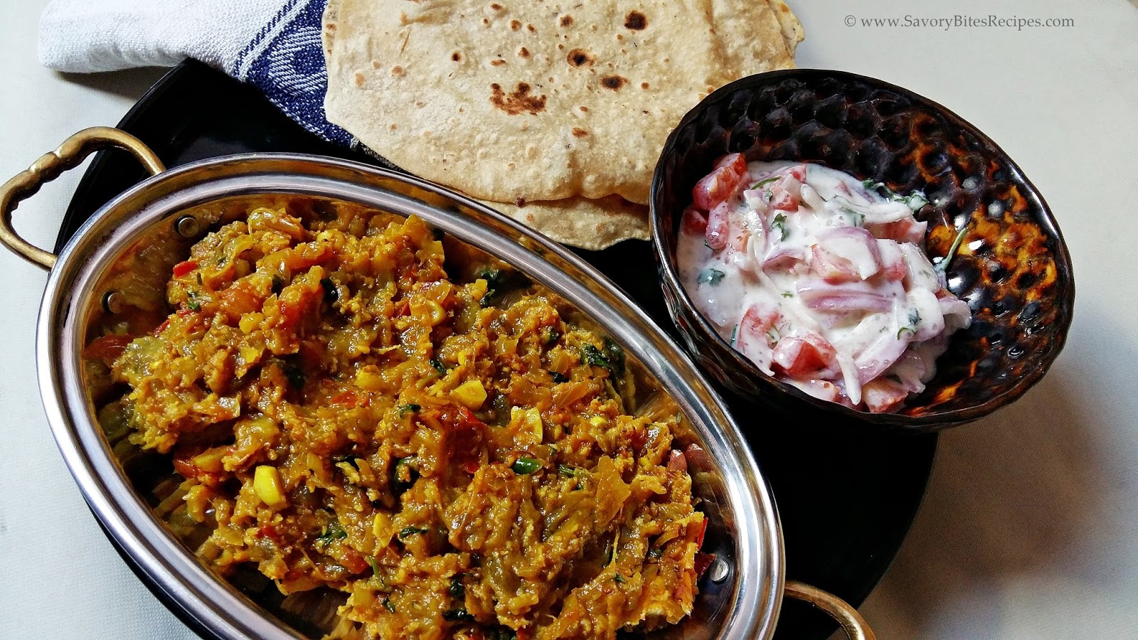 Dhaba Style Baingan Bharta Savory Bites Recipes A Food Blog with