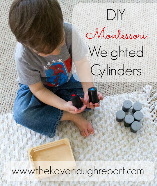 DIY Montessori Weighted Cylinders