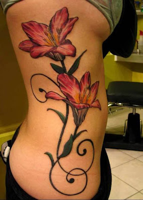 free designs tiger lily tattoo flowers