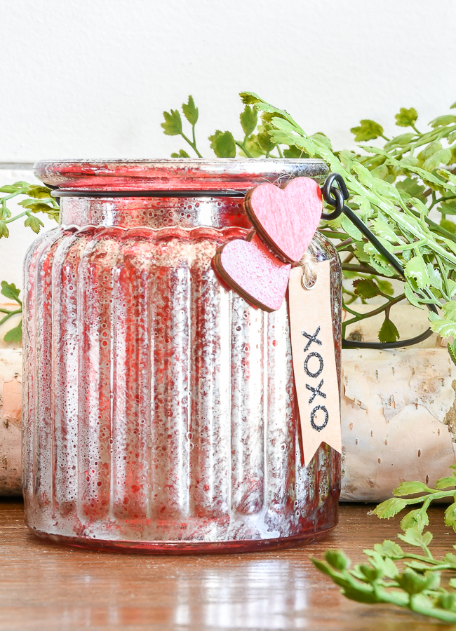 DIY Dollar Tree Mercury glass candy jars