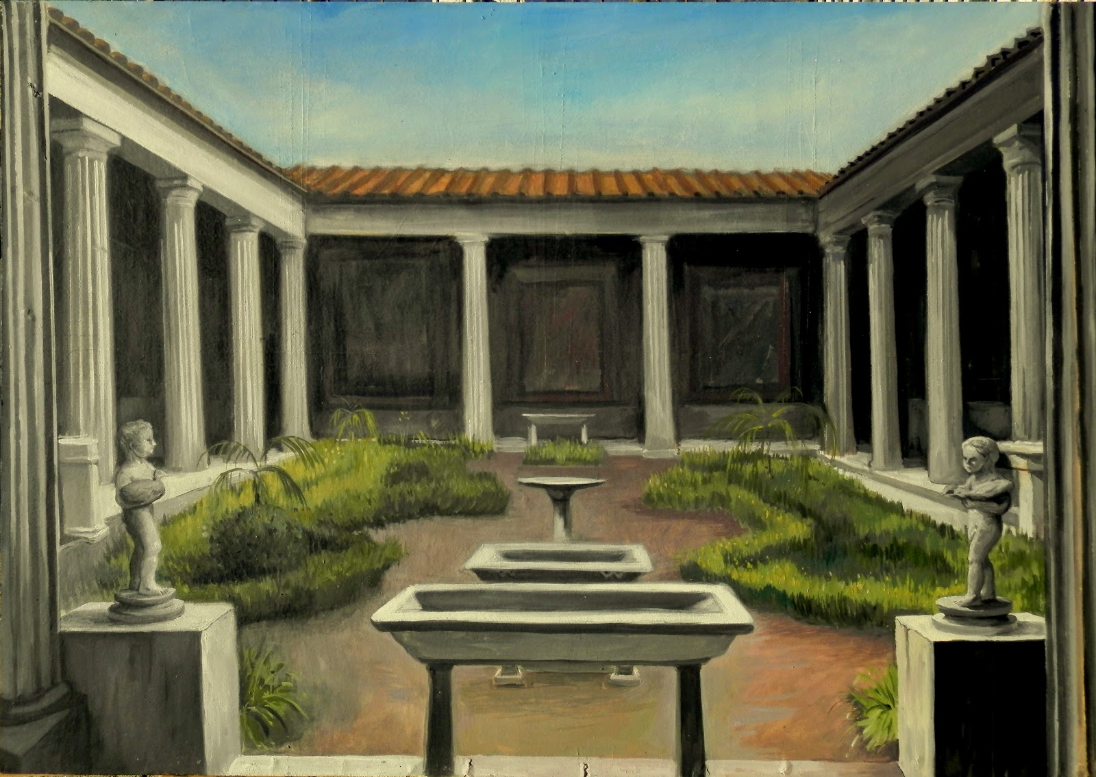 ARTES PLÁSTICAS PARA LA VIDA PINTURA ESTILO POMPEYA