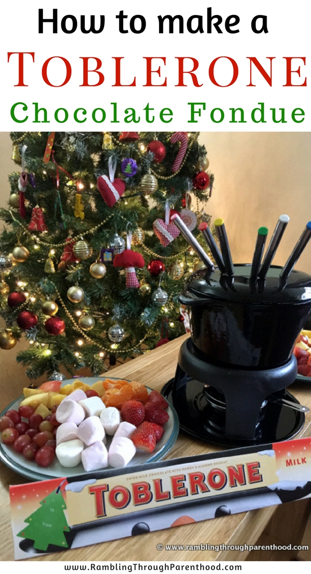 Rambling Through Parenthood A Toblerone Fondue for Christmas