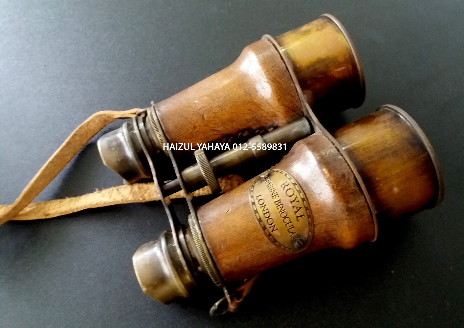 HaizulAntique ROYAL MARINE BINOCULAR (R & J BECK LTD. LONDON 1857