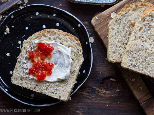 El gato goloso - pan de avena y semillas