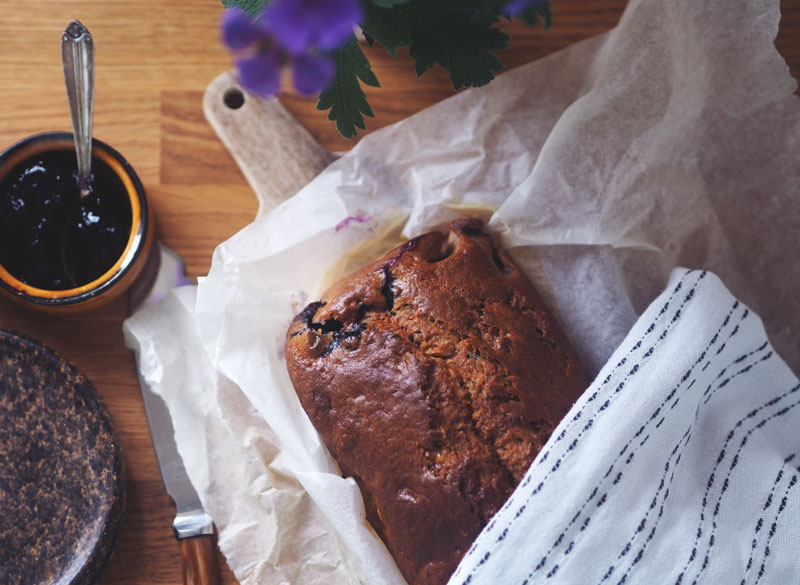 nåde Gå i stykker overrasket helt og aldeles: SØNDAGS TREAT ~ BANANBRØD MED BLÅBÆR!