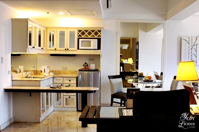 View of the Kitchen at the Premiere Suite of Vivere Hotel
